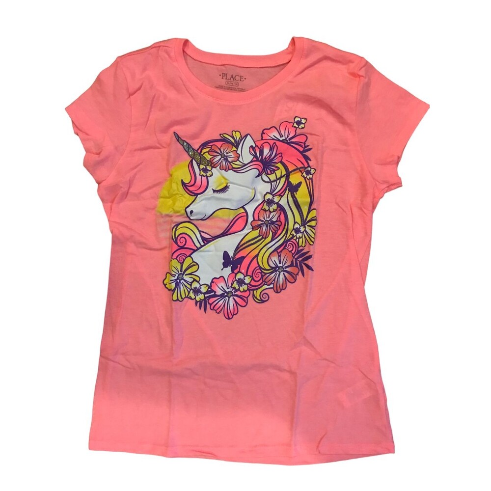 Girl's size 14 Unicorn T-Shirt Short Sleeved Children's Place